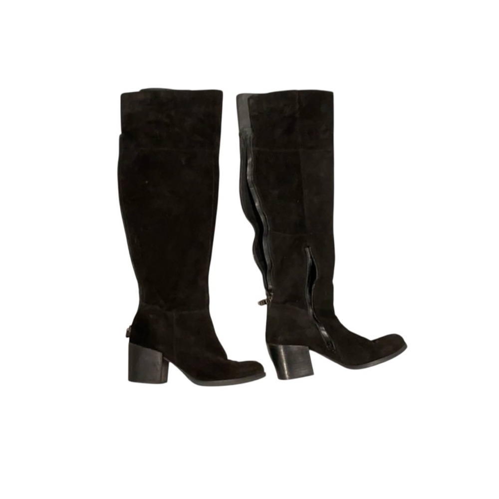 Steve Madden Orabela Black Suede Leather Over-the-Knee Boots - Picture 8 of 8